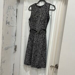 Dana Buchman Black and White Midi Dress